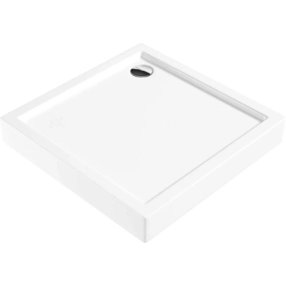 Cadita dus patrata alba 90x90 cm Jasmin, Deante