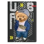 Caiet A4 capsat, 52 file velin, 80g/mp, coperta carton