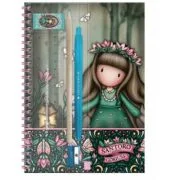 Caiet A4 Gorjuss, Wildflower cu accesorii scolare