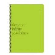 Caiet A5 cu spira, 120 file matematica, 80g/mp, coperta carton