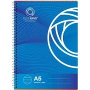 Caiet Bluering, A5, cu spira, 70 file, dictando