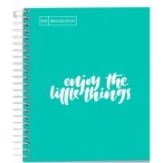 Caiet cu spira Miquelrius Messages, A5, matematica, 100 file, coperta carton dur plastifiat, turcoaz