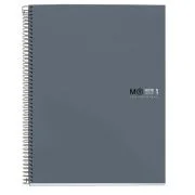 Caiet cu spira Miquelrius Original, A4, dictando, 80 file, coperta cu tratament antiviral si antibacterian, grafit