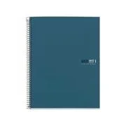 Caiet cu spira Miquelrius Originals, A5, matematica, 80 file, bleu