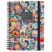 Caiet dictando cu spirala, Maxi A4, Stickere din Calatorii, Legami