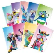 Caiet Mitama, A4, 40+2 file, 4 mm, 80 g, design animale