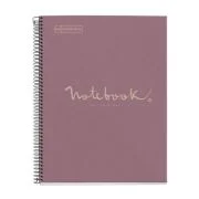 Caiet reciclat Miquelrius ECOLAVENDER Emotions, cu spira, A4, matematica, 80 file, lavanda