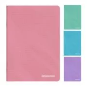 Caiet scolar A4 Colorarte, 60  file, dictando, colturi rotunjite, coperta plastic, culori macarons, 70g/mp