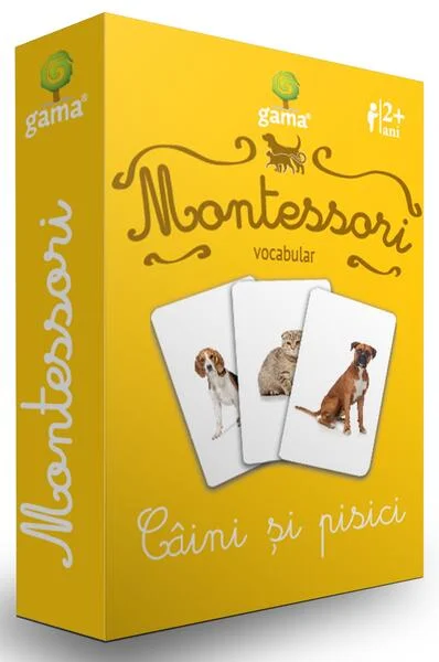 Câini și pisici. Cărţi de joc Montessori - Board book - *** - Gama