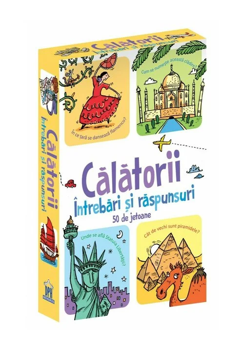 Calatorii - Intrebari si raspunsuri - 50 de Jetoane