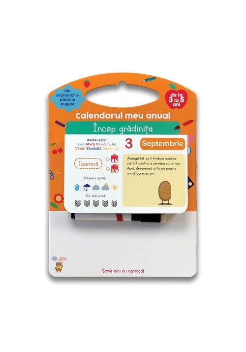Calendarul meu anual: Incep gradinita - de la 3 la 5 ani