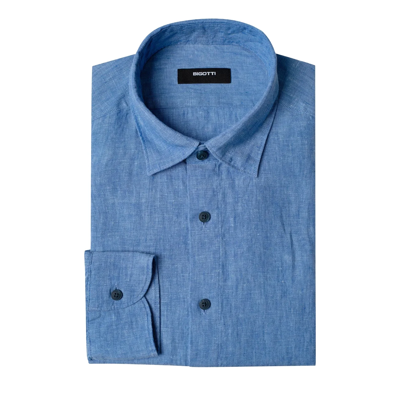 Camasa din 100 % in slim albastra Xxl