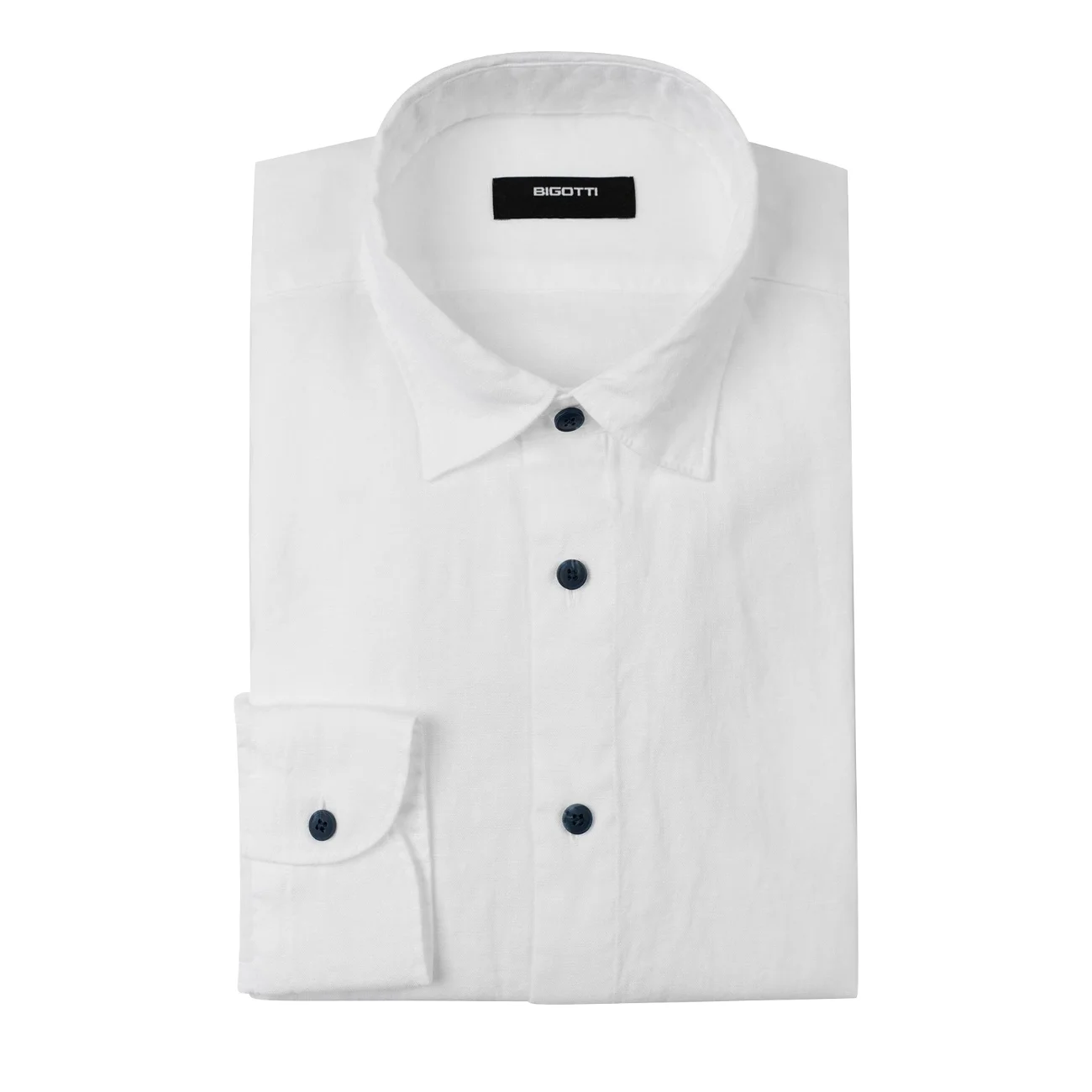 Camasa din in superslim alba M