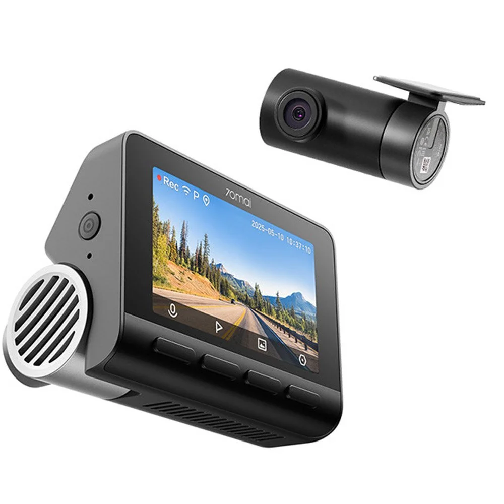 Camera auto fata/spate 70Mai A810S-2, 4K, ecran 3 inch, GPS, HDR, ADAS, unghi 146 grade, preinregistrare, night owl vision, slot card, microfon si difuzor, control prin aplicatie