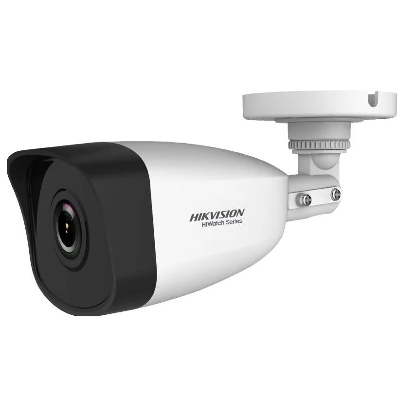 Camera bullet IP Hikvision HiWatch HWI-B121H, 2MP, lentila 2.8mm, IR 30m, H.265+, fara slot card, PoE, IP67