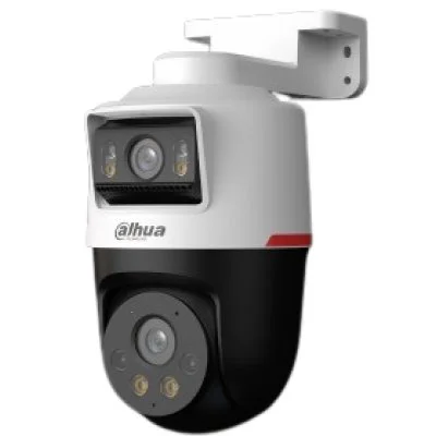 Camera Dahua WizColor IPC-PTS2249B-E2-S-PV-LED-0360B-PRO, 2+2MP, lentila 2.8mm, IR + lumina calda 30m, PoE, microfon, difuzor, IP66
