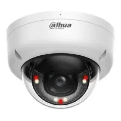 Camera IP Dahua WizSense IPC-HDBW1239E1-A-IL-0280B-S6, 2MP, lentila 2.8mm, LED IR+lumina calda 30m, microfon, ONVIF, slot card, IP67