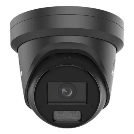 Camera IP HIKVISION DS-2CD2347G3-LIS2UY-SL-2.8mm-BLACK, 4MP, lentila 2.8mm, Smart Hybrid Light 30m ColorVu3, PoE, Alarma, microfon, difuzor, slot card
