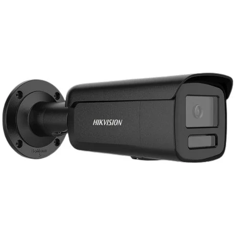 Camera IP HIKVISION DS-2CD2T47G3-LIY-2.8mm-BLACK, 4MP, lentila 2.8mm, Smart Hybrid Light 60m ColorVu3, Alarma, slot card, PoE, IP67