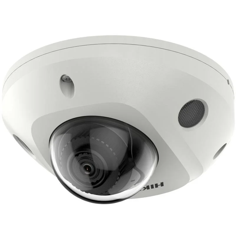 Camera IP mini dome ColorVu Hikvision DS-2CD2527G2-LS28C, 2MP, lentila 2.8mm, lumina alba 30m, microfon, PoE, IP67