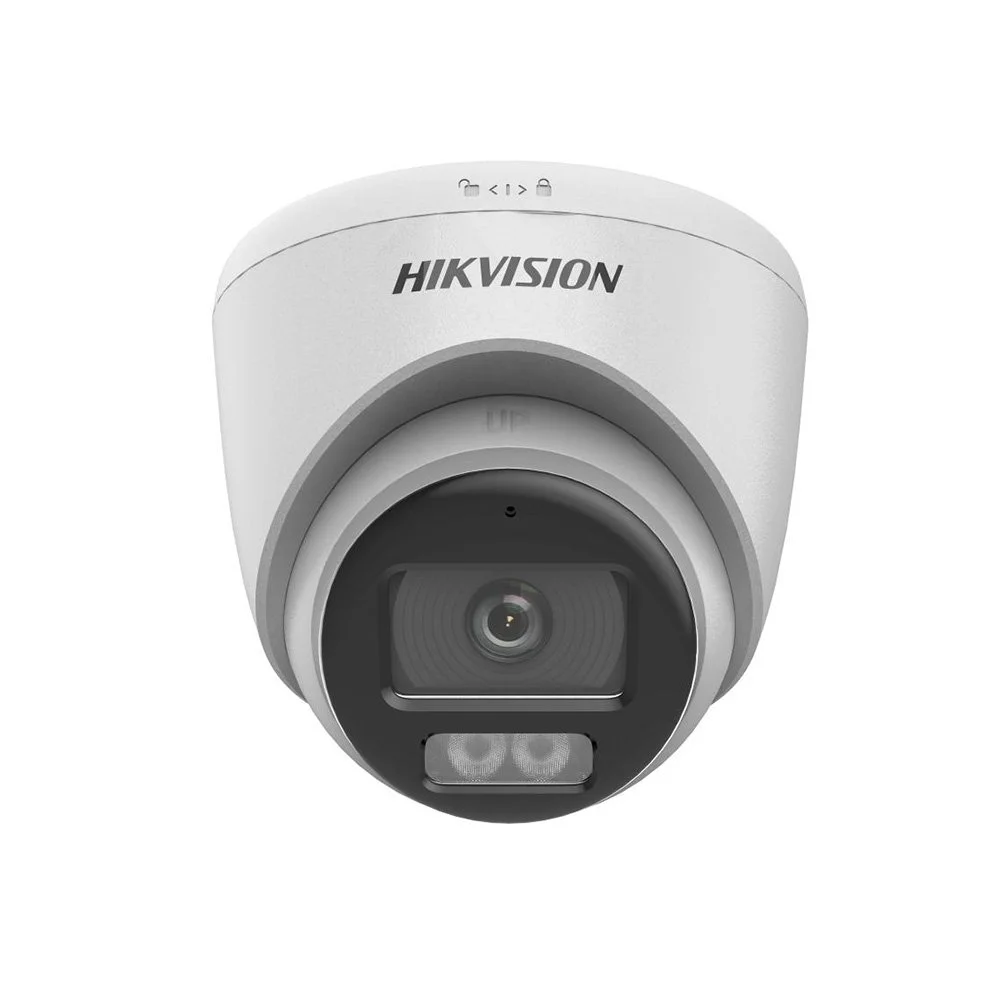 Camera supraveghere Dome Hikvision ColorVu  DS-2CE72DF0T-LFS(2.8MM), lumina alba/IR 40 m, 2 MP, 2.8 mm, microfon