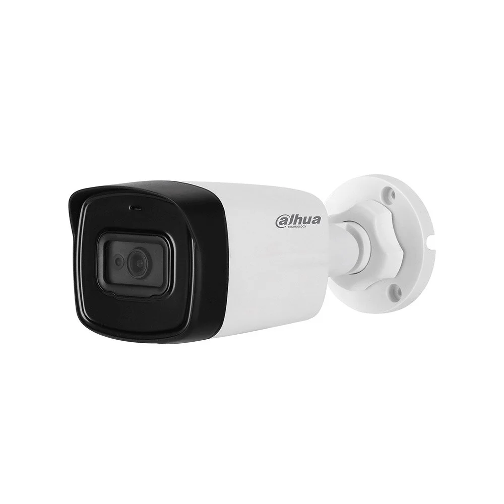 Camera supraveghere exterior Dahua HAC-HFW1800TL-A, 8 MP, 2.8 mm, IR 80 m, microfon, audio prin coaxial