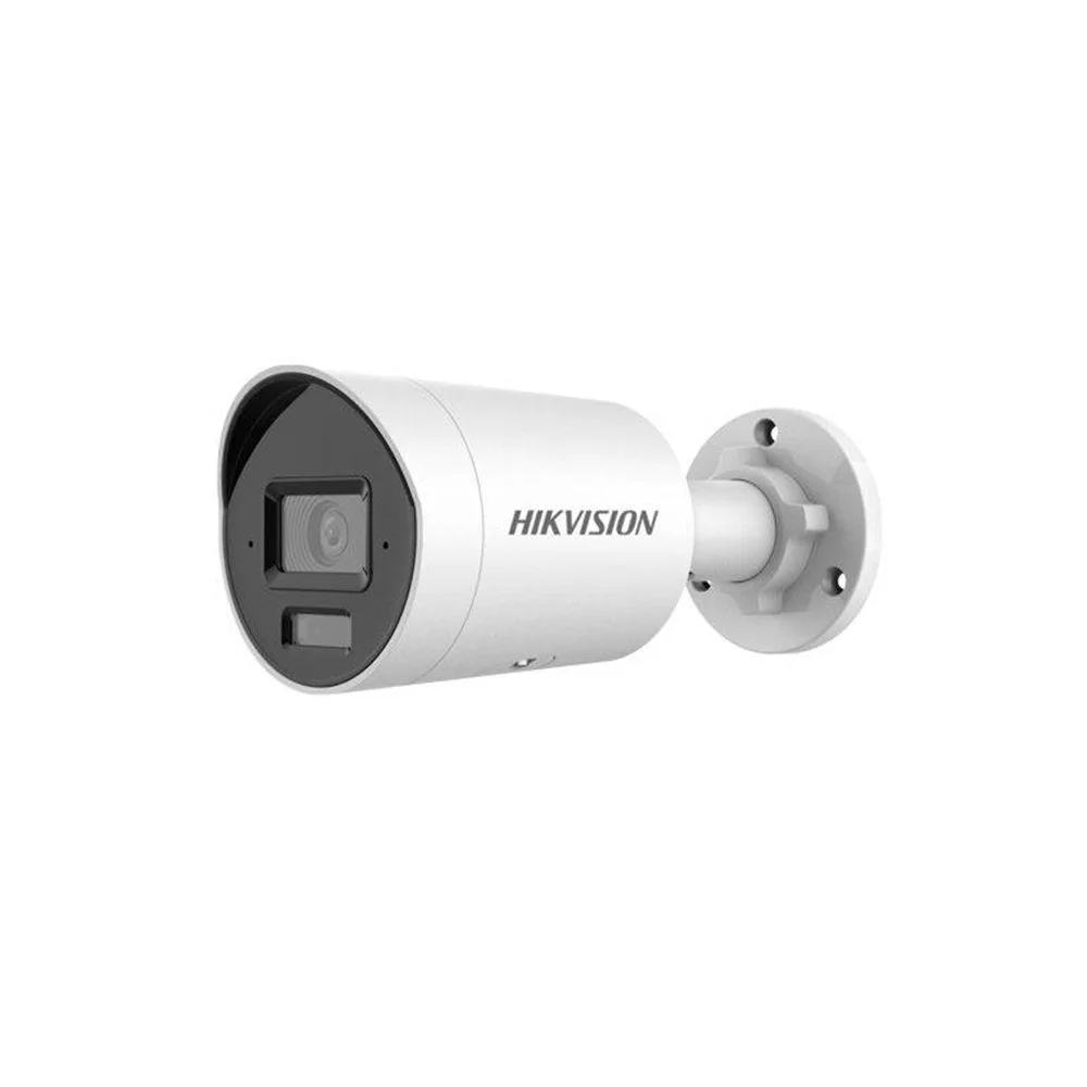 Camera supraveghere exterior IP cu iluminare duala Hikvision Acusense DS-2CD2043G2-LI(2.8MM), 4MP, 2.8 mm, IR/lumina alba 40 m, slot card, PoE, protectie perimetrala