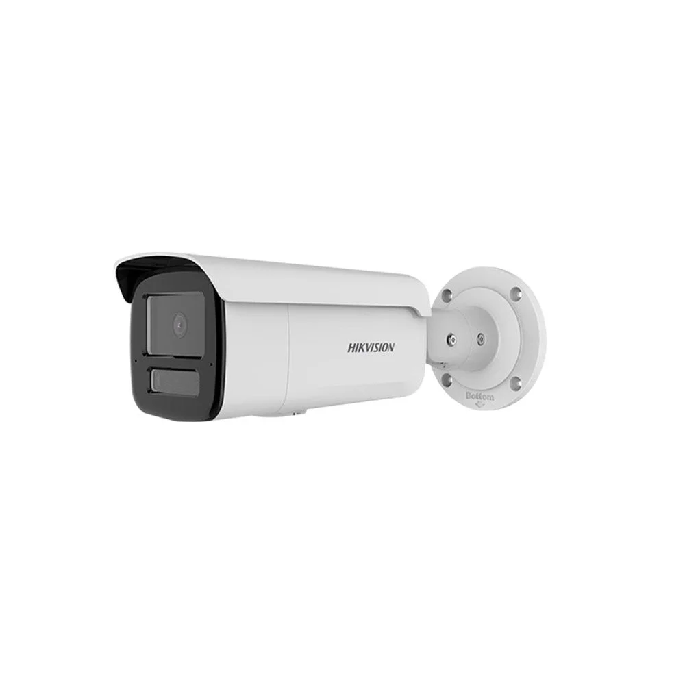 Camera supraveghere exterior IP cu iluminare duala Hikvision AcuSense DS-2CD2T83G2-2LI, 8 MP, 2.8 mm, IR/lumina alba 60 m, slot card, PoE