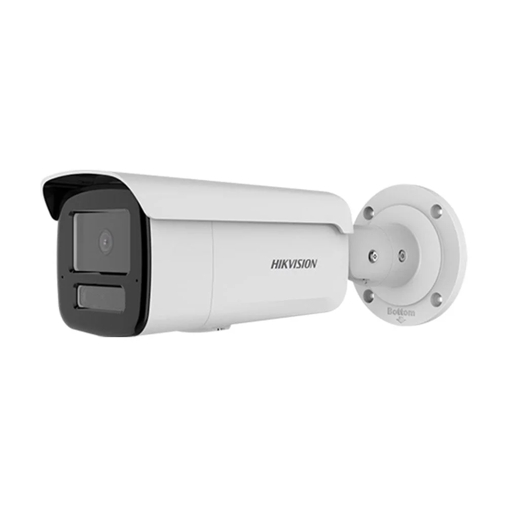 Camera supraveghere exterior IP cu iluminare duala Hikvision AcuSense DS-2CD2T83G2-LIS2U/SL, 8 MP, 2.8 mm, IR/lumina alba 60 m, slot card, microfon dual si difuzor, PoE, sirena, lumina stroboscopica