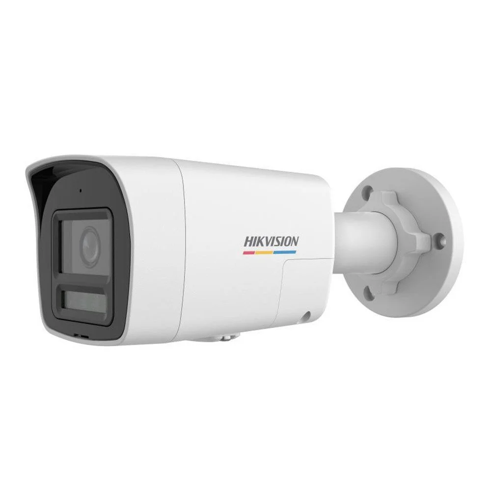 Camera supraveghere exterior IP cu iluminare duala Hikvision ColorVu DS-2CD1047G2H-LIUF/SL, 4MP, 2.8 mm, IR/lumina alba 30 m, microfon si difuzor, slot card, PoE, lumina stroboscopica