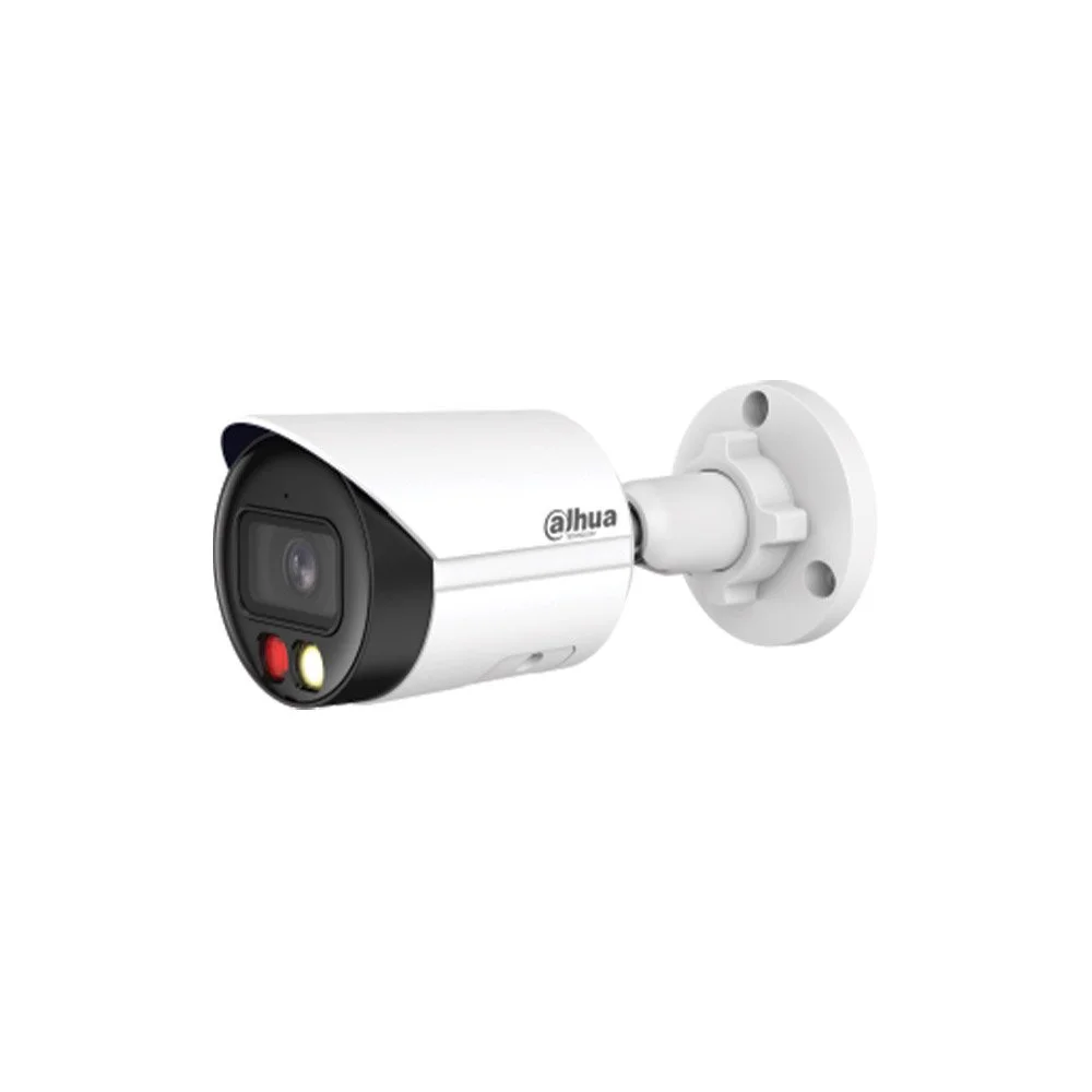 Camera supraveghere exterior IP cu lumina duala Dahua WizSense IPC-HFW2649S-S-IL, 6 MP, 2.8 mm, IR/Lumina alba 30 m, microfon, slot card, PoE