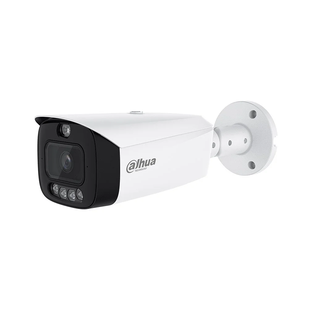 Camera supraveghere exterior IP Dahua WizColor TiOC PRO IPC-HFW3449T1-AS-PV-0280B-PRO, 4 MP, 2.8 mm, IR / Iumina alba 50 m, microfon si difuzor, slot card, alarma, IP67, PoE+