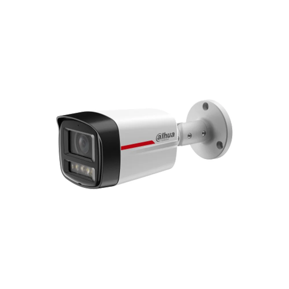 Camera supraveghere exterior IP Dahua WizColor WizSense IPC-HFW2649TL-S-LED-0280B-PRO, 6 MP, 2.8 mm, Lumina calda 50 m, microfon, slot card, PoE