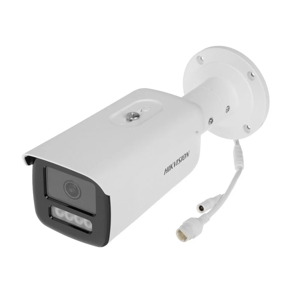 Camera supraveghere exterior IP Hikvision ColorVu AcuSense DS-2CD2T46G2H-4I, 4 MP, 4 mm, IR 80 m, slot card, PoE, protectie perimetrala