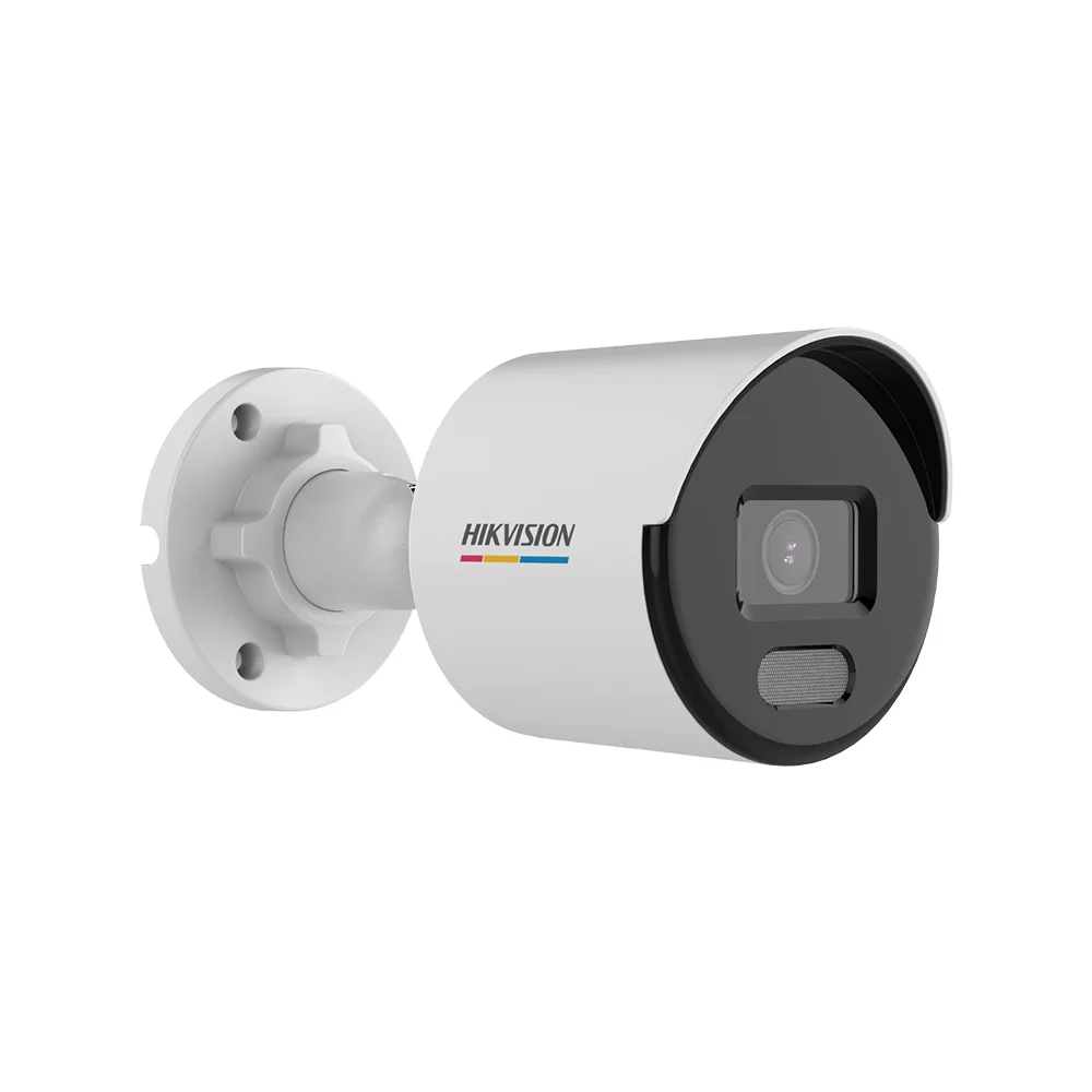Camera supraveghere exterior IP Hikvision ColorVU DS-2CD1047G0-L-4MM, 4 MP, distanta lumina alba 30 m, 4 mm, PoE