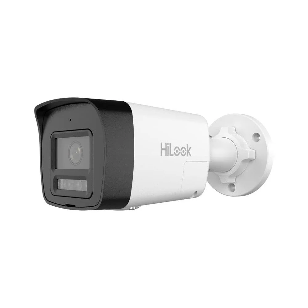 Camera supraveghere exterior IP Hybrid Light Hikvision Hilook IPC-B180HAP-LUF/SL(2.8MM), 8 MP, 2.8 mm, IR/Lumina alba 30 m, microfon si difuzor, sirena, slot card, PoE