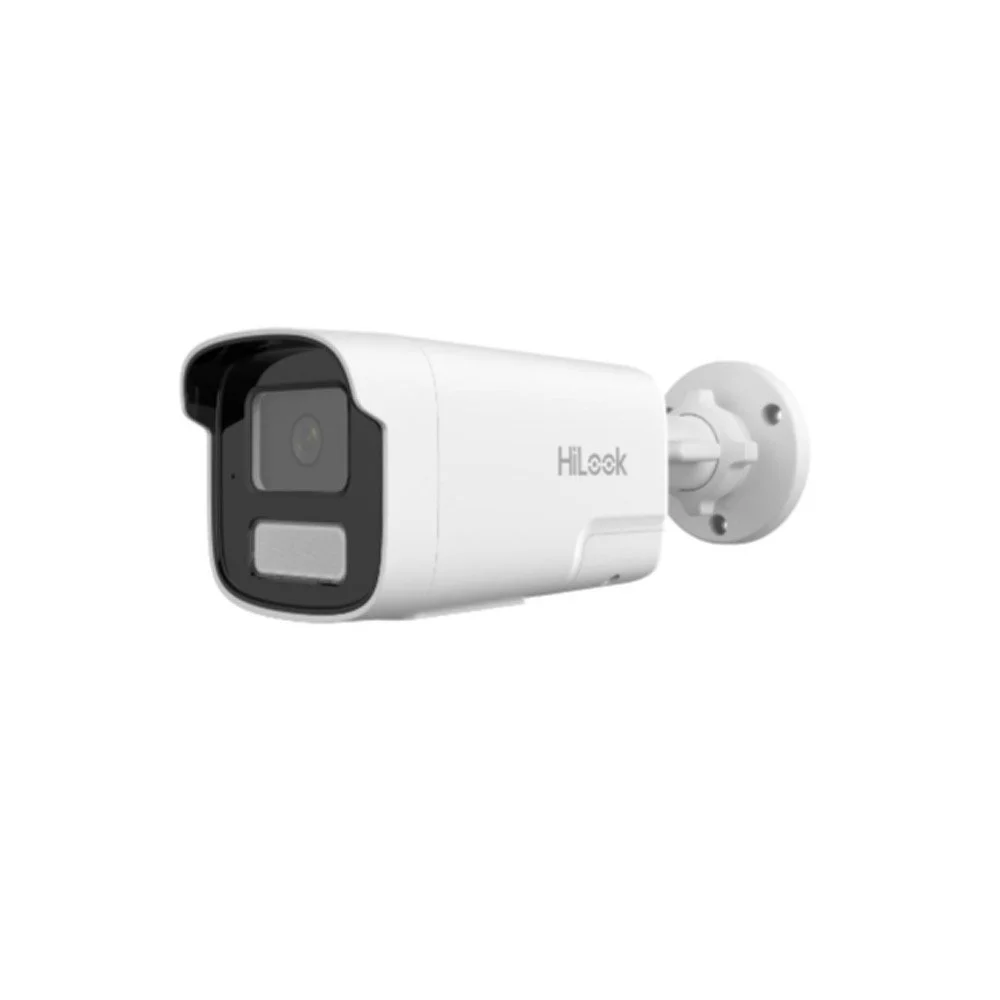 Camera supraveghere exterior Smart Hybrid Light Hikvision HiLook IPC-B460HA-LUF/SL, 6 MP, 4 mm, IR/Lumina alba 50 m, microfon si difuzor, slot card, PoE