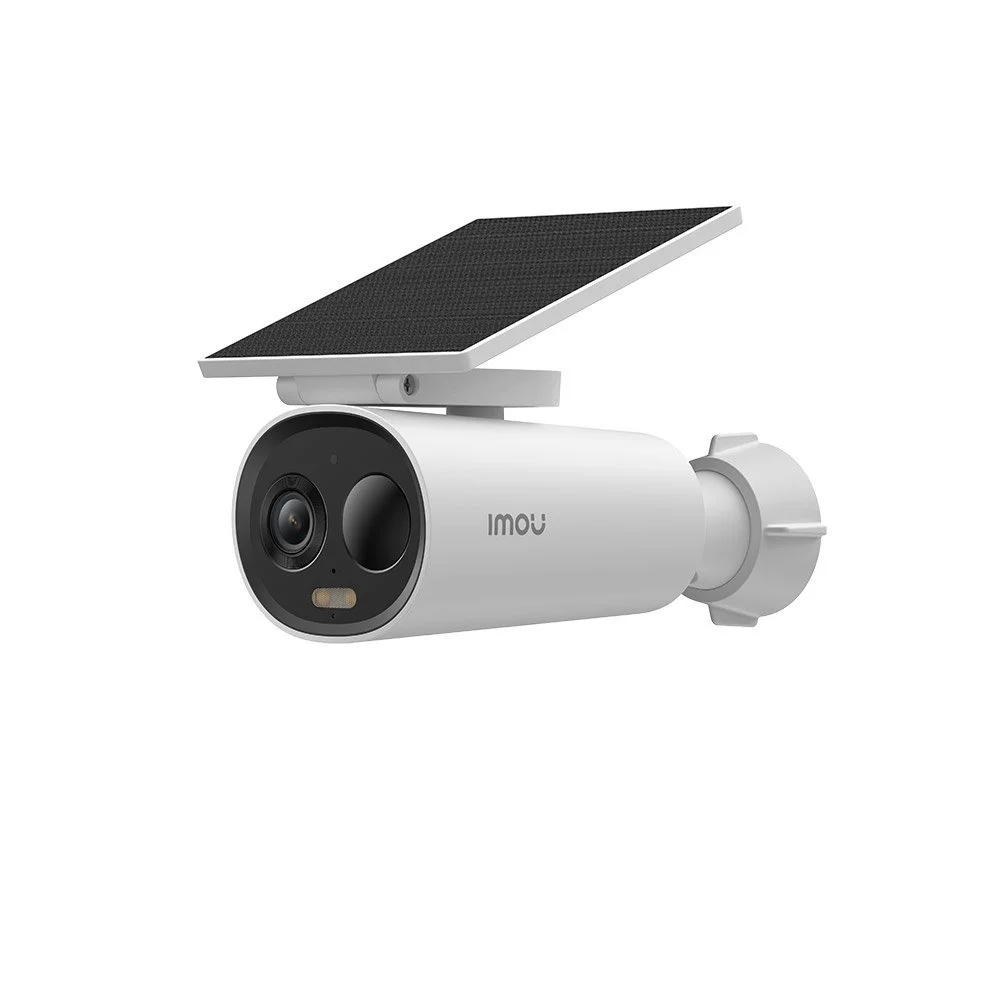 Camera supraveghere exterior WiFi cu panou solar IMOU Cell 3C IPC-K9DC-5M0WEH-V2, 5 MP, 2.8 mm, IR / lumina alba 15 m, 5000 mAh, slot card, microfon si difuzor