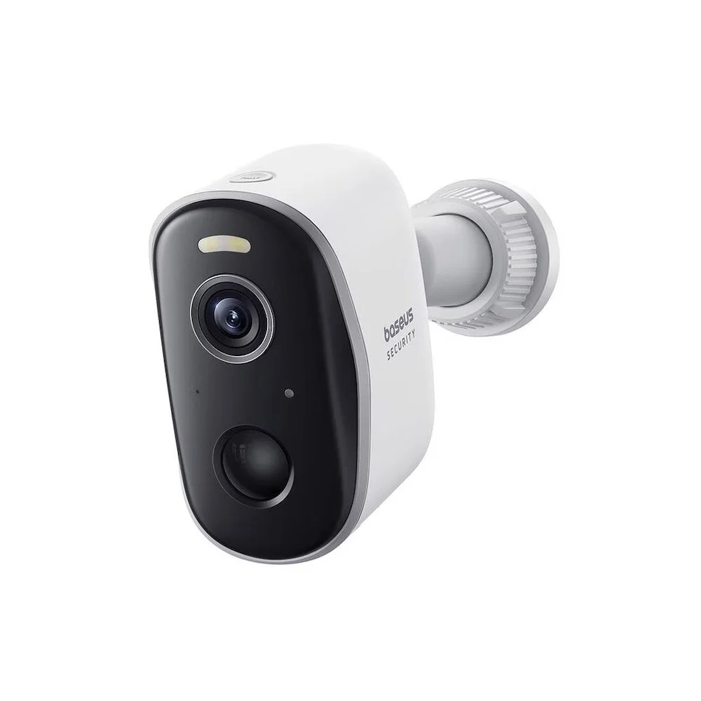 Camera supraveghere exterior wireless WiFi Baseus N1, 3 MP, 3 mm, IR / lumina alba 40 m, microfon si difuzor, 16 GB, 7800 mAh, detectie miscare