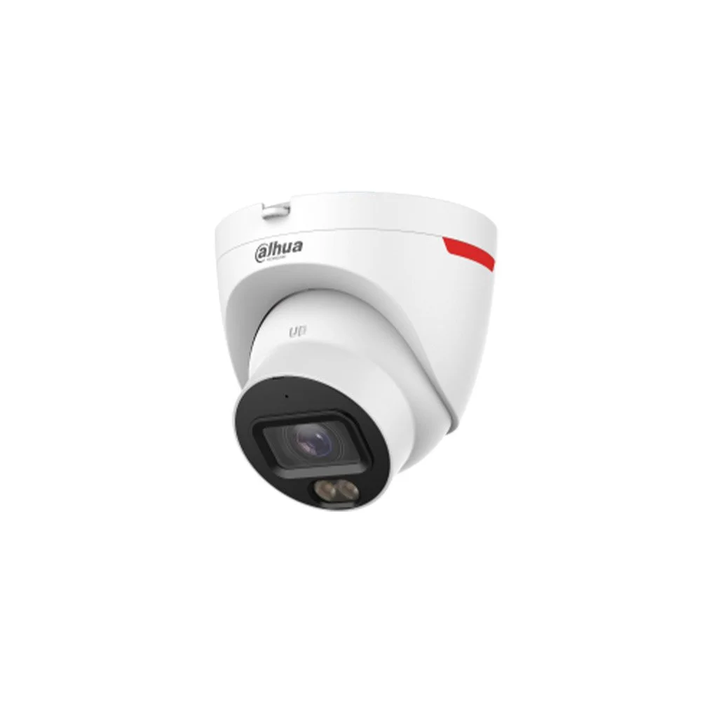 Camera supraveghere IP Dahua WizSense WizColor IPC-HDW2249T-S-PRO, 2 MP, 2.8 mm, lumina alba dual LED 30 m, microfon, card, ONVIF, PoE