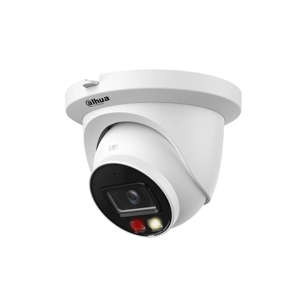 Camera supraveghere IP Dome cu iluminare duala Dahua WizSense IPC-HDW2849TM-S-IL-0360B, 8 MP, 3.6 mm, IR/Lumina alba 30 m, slot card, PoE, microfon