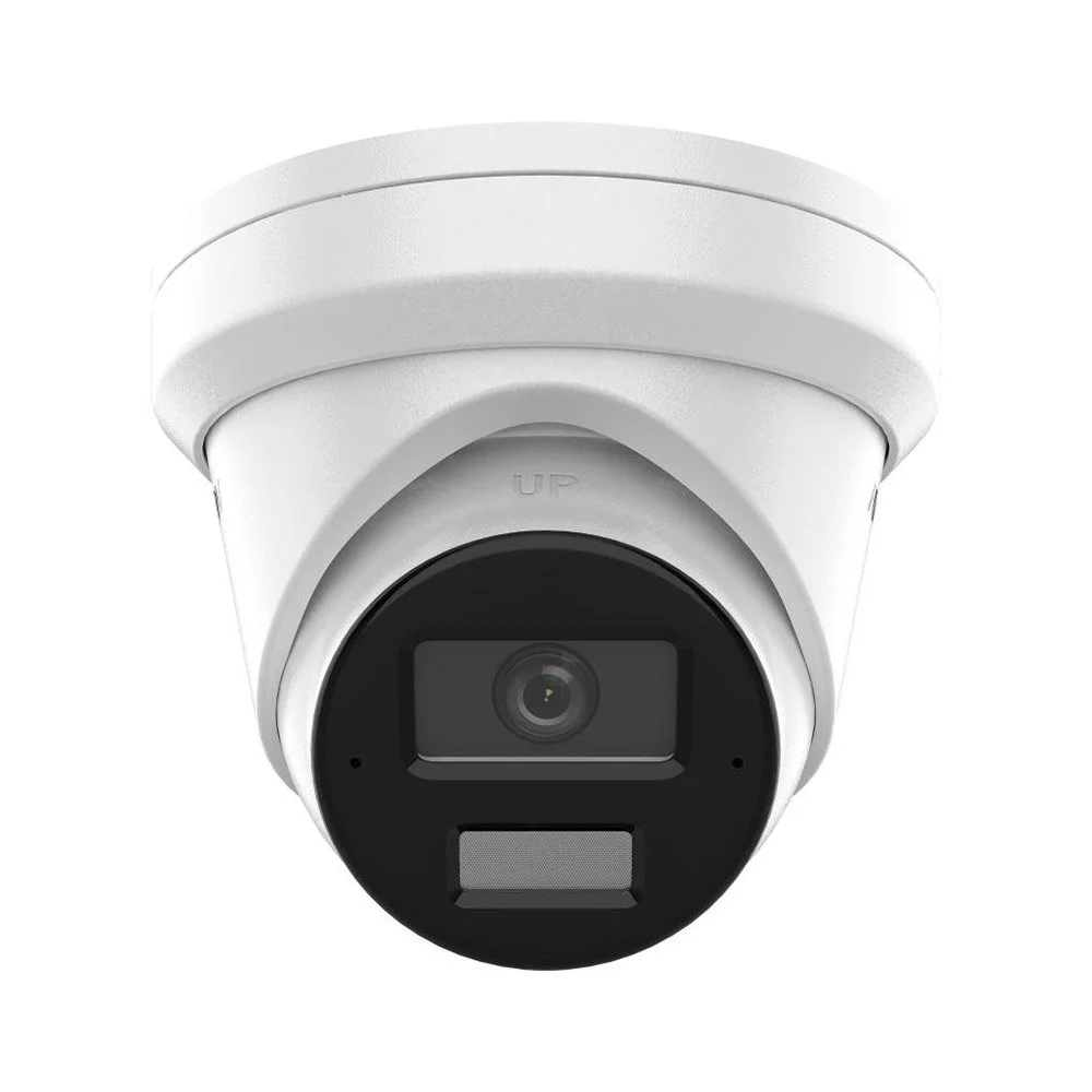 Camera supraveghere IP Dome cu iluminare duala Hikvision AcuSense DS-2CD2343G2-LI2U/SL, 4 MP, 2.8 mm, IR/lumina alba 30 m, microfon dual si difuzor, slot card, sirena, lumina stroboscopica, PoE