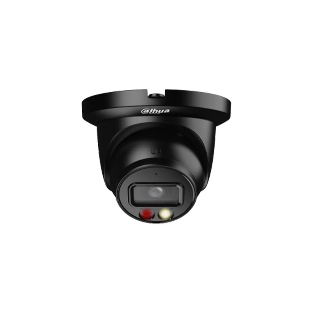 Camera supraveghere IP Dome Dahua WizSense IPC-HDW2849TM-S-IL-0280B-BLACK, 8 MP, IR/Lumina alba 30 m, slot card, PoE, microfon, neagra