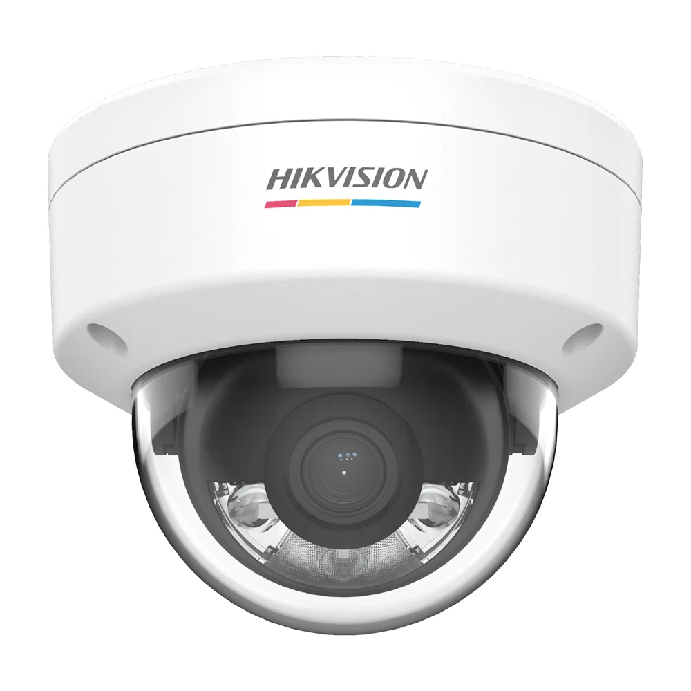Camera supraveghere IP Dome Hikvision ColorVu DS-2CD1127G0-L, 2 MP, 2.8 mm, lumina alba 30 m, PoE