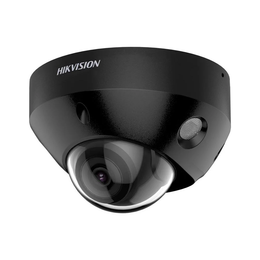 Camera supraveghere IP Dome Hikvision ColorVu DS-2CD2547G2-LS2CB, 4 MP, 2.8 mm, lumina alba 30 m, clasificare persoane/vehicule, microfon, slot card, IP67, PoE