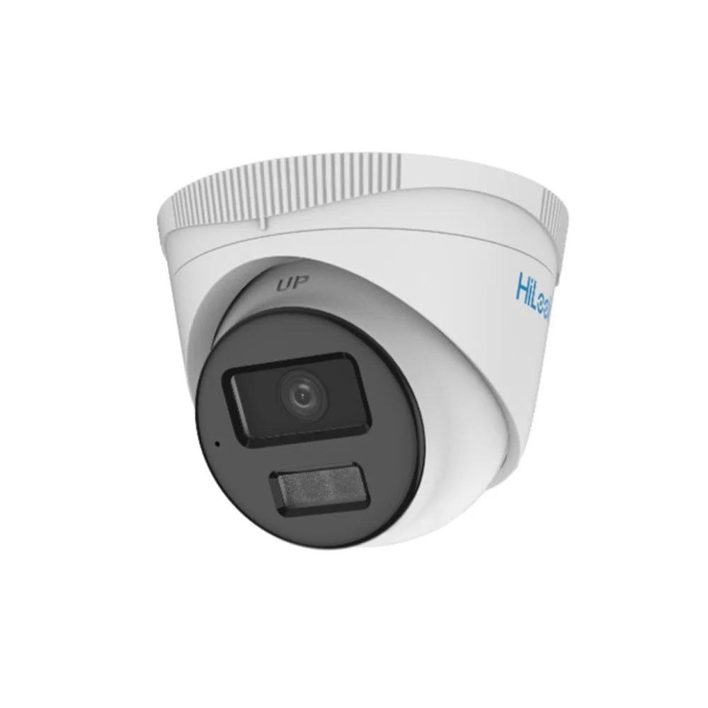 Camera supraveghere IP Dome Hivision HiLook Smart Hybrid Light ColorVU IPC-T269HA-LU, 6 MP, 2.8 mm, IR/Lumina alba 30 m, microfon, PoE