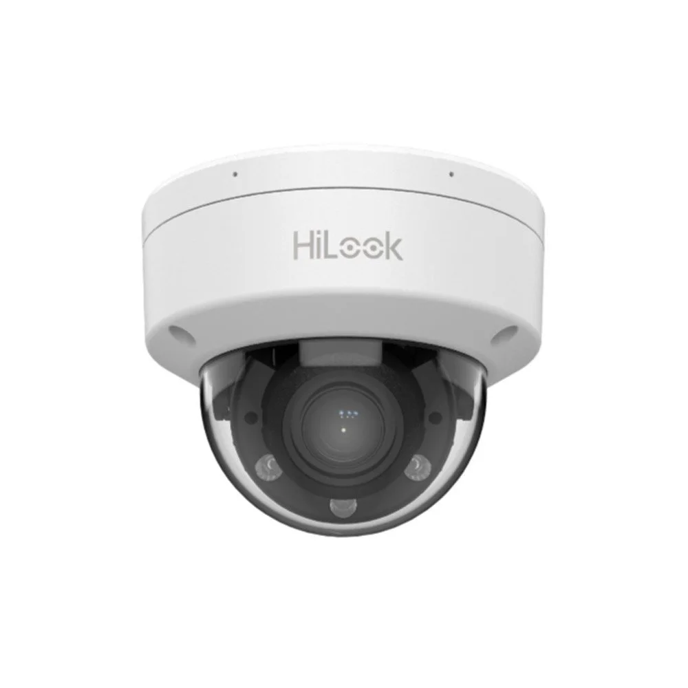 Camera supraveghere IP Dome Hybrid Light Hikvision Hilook IPC-D660HA-LZU(2.8-12MM), 6 MP, 2.8-12 mm, IR/Lumina alba 30 m, microfon, slot card, PoE