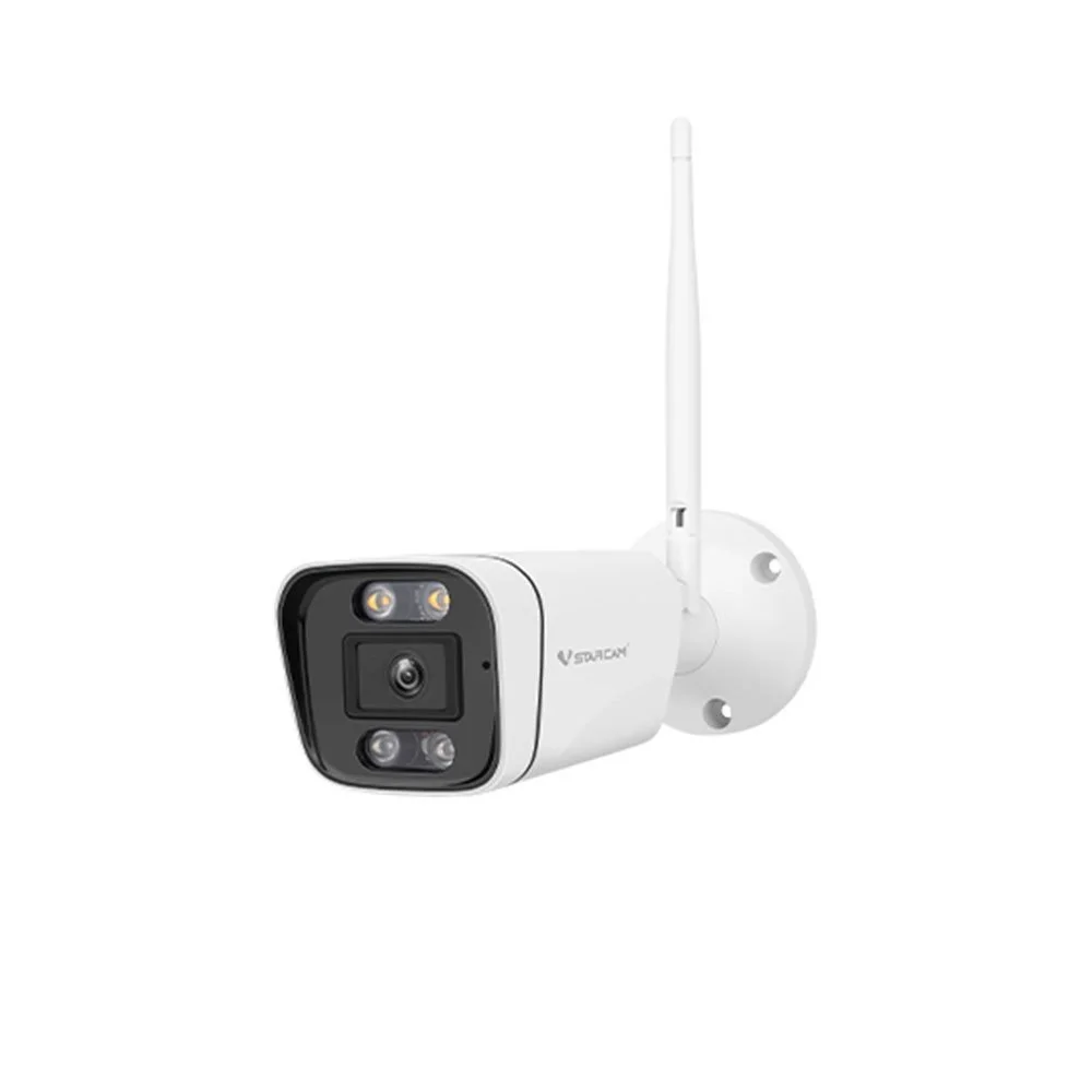 Camera supraveghere IP exterior WiFi Black Light Full-Color HD VStarcam CS58Q-UV, 4 MP, 4 mm, lumina alba 40 m, slot card, microfon si difuzor