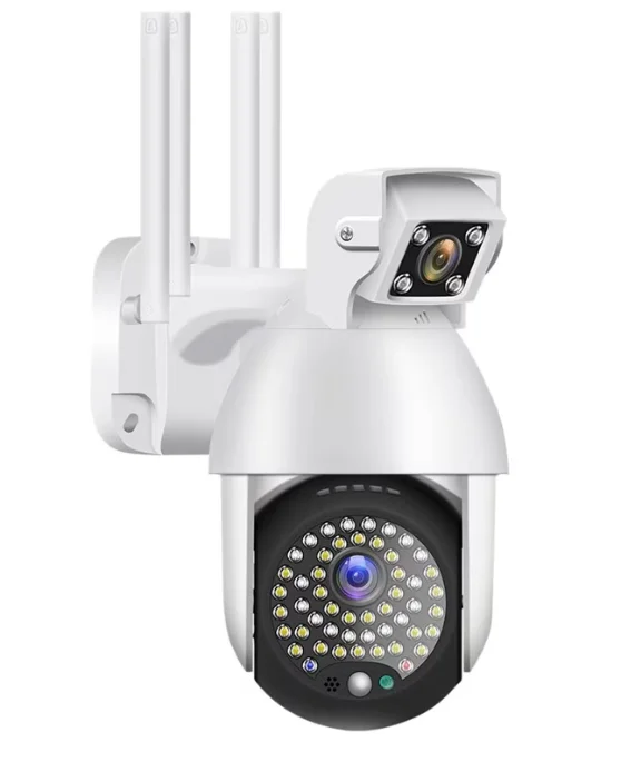 Camera Supraveghere IP PTZ Duala wireless 320 grade 1080p IR+LED Exterior Senzor Miscare Alarma
