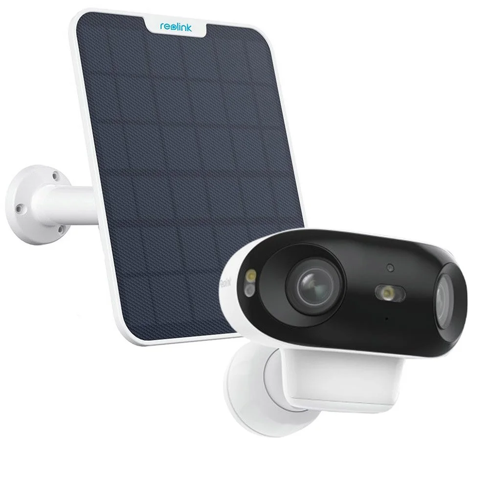 Camera supraveghere panoramica wireless cu panou solar Reolink Argus 4 Pro B740X, 4K, 4 mm, lumina alba, microfon, difuzor, acumulator 5000mAh, bluetooth, WiFi, slot card